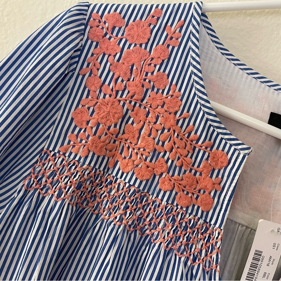 *NWT* J. Crew Embroidered Popover Dress With Ruffle Hem & Pockets - Picture 8 of 16